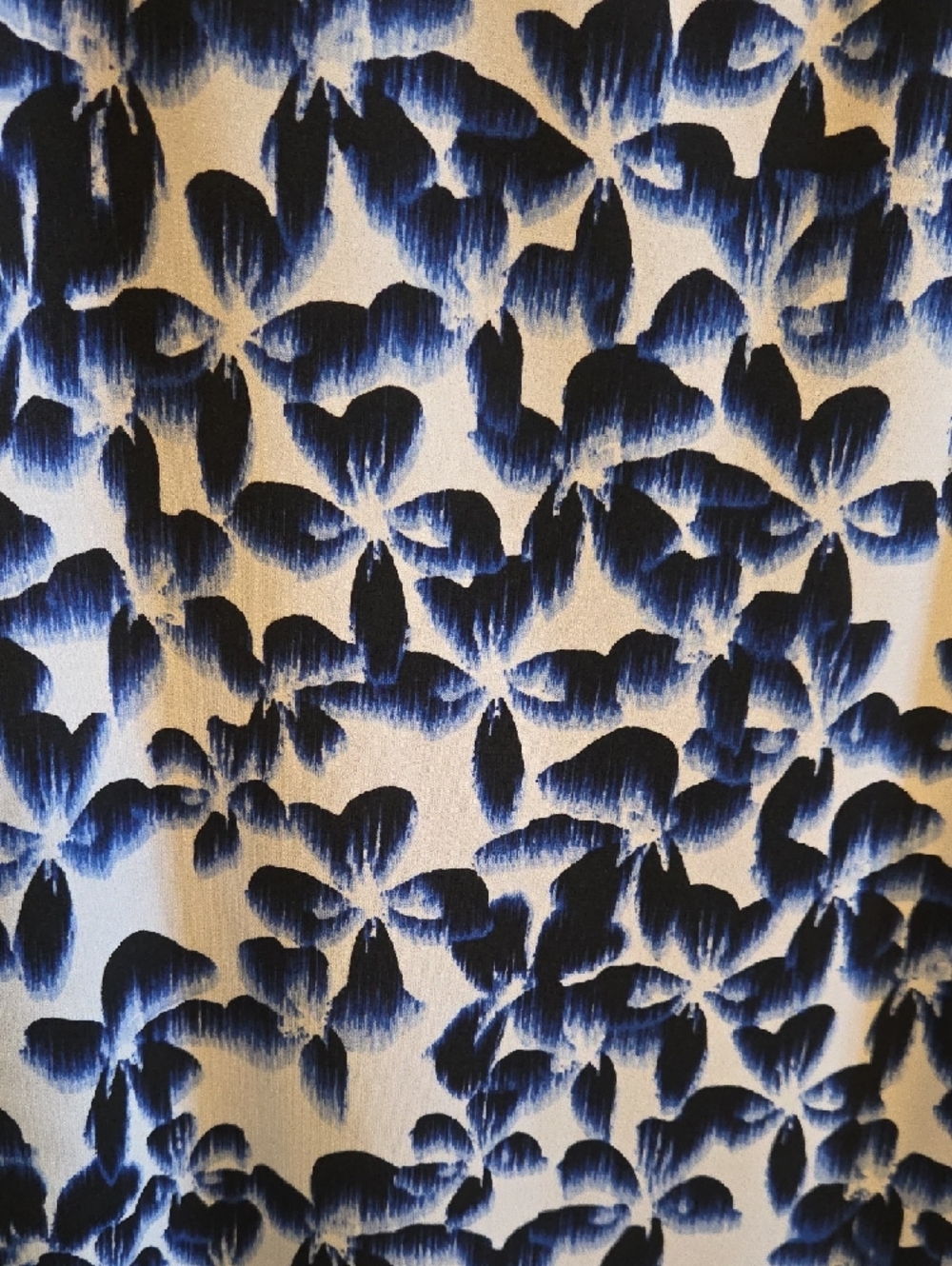 Calvin Klein Blue and White Floral Sleeveless Printed Camisole - Picture 6 of 7